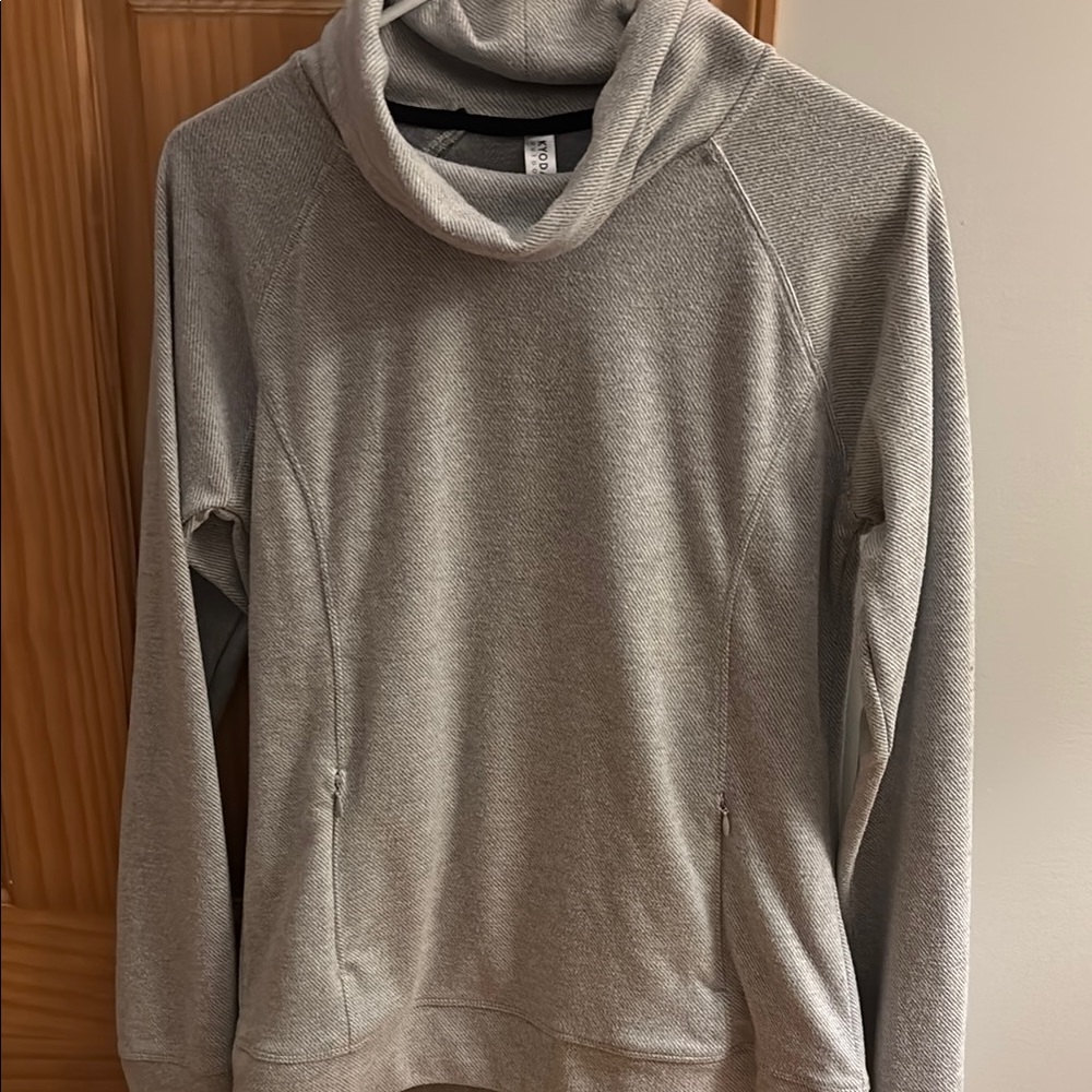 Women's Gray Cowl Neck Sweater